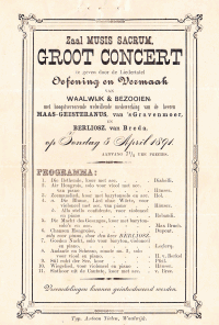 Aankondiging en recensie Groot Concert (1891-04-05), Godert Willem MG (1862-1916)